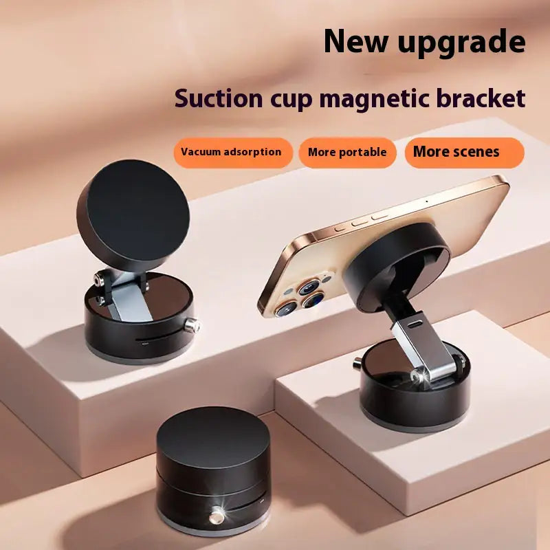 Foldable Magnetic Vacuum  Phone Holder