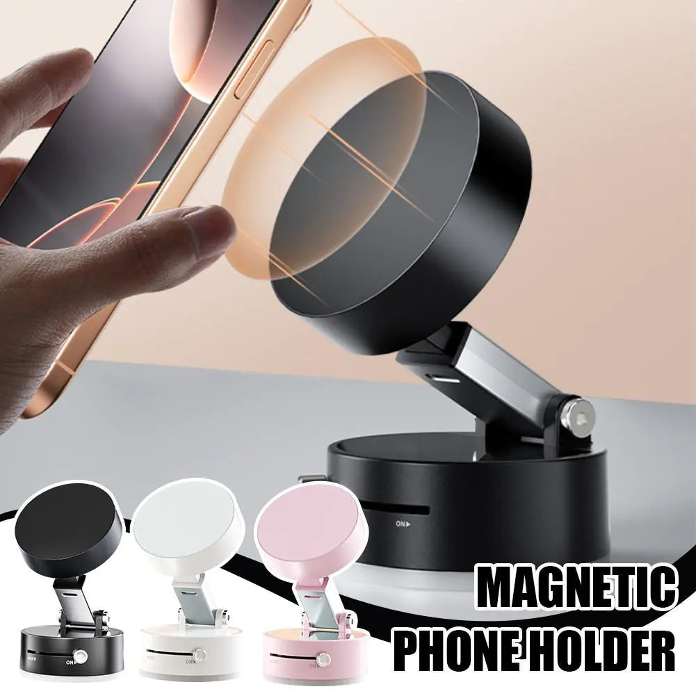 Foldable Magnetic Vacuum  Phone Holder