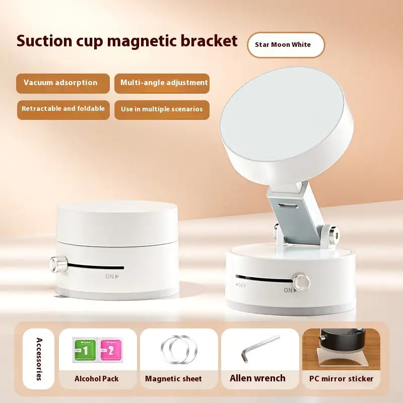 Foldable Magnetic Vacuum  Phone Holder